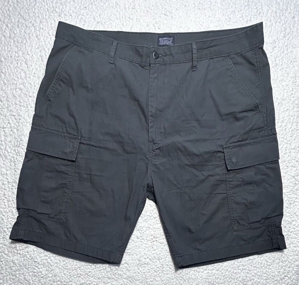 Levi's Men Cargo Shorts Size 40 Black Ripstop Carrier Hiking Outdoor 23251
